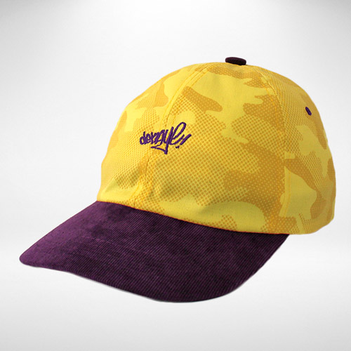 gorra DKY CAMO DAD hat amarillo